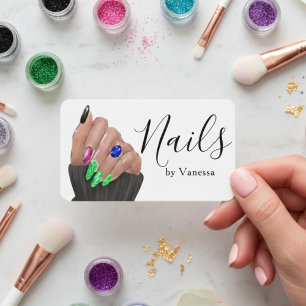 Stylish Nail Artist Nail Technician Branding Business Card