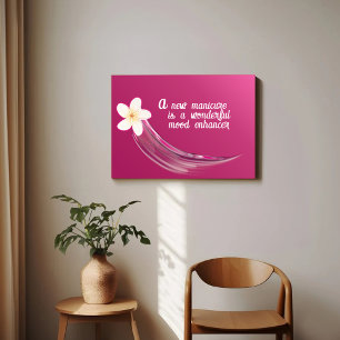 Stylish Nail Flower Design Poster