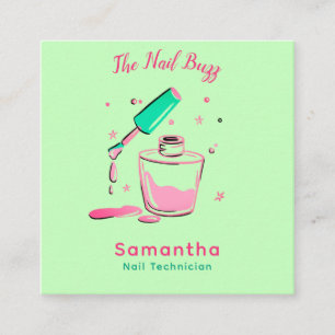 Stylish Nail Technician Business Card Set