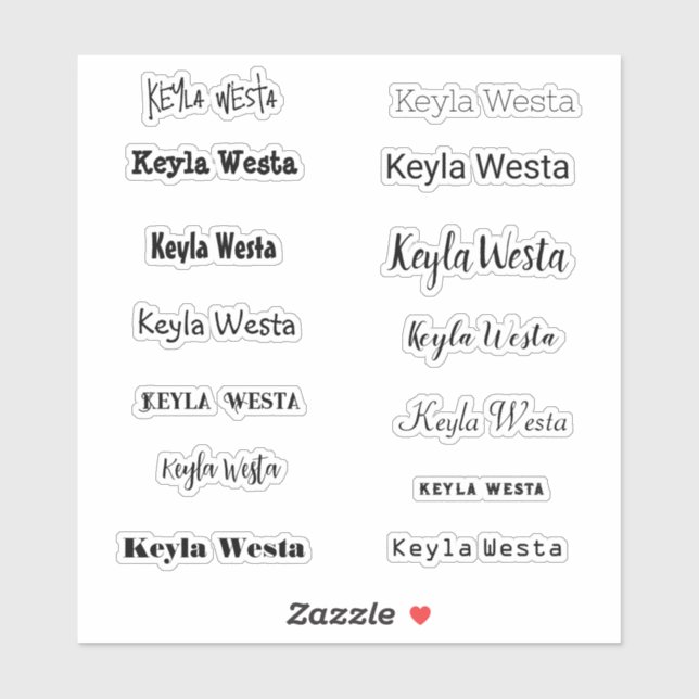 Stylish Name  (Sheet)
