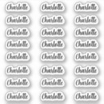 Stylish Name Sticker decal name labels<br><div class="desc">Modern Script Personalised Name Sticker</div>