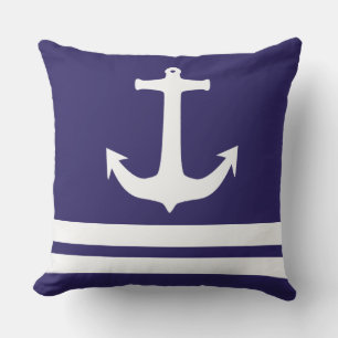 Stylish Nautical Anchor Cushion