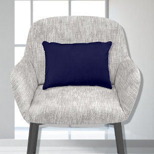Stylish Navy Blue Solid Colour 11x16 Decorative Cushion