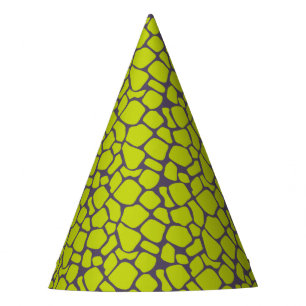 Stylish Neon Purple Leopard Print Animal Skins Party Hat