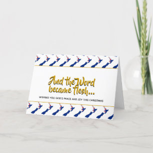 Stylish NEW ZEALAND Word Became Flesh CHRISTMAS Holiday Card