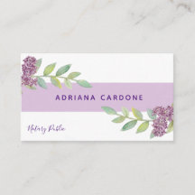Stylish Notary Public Floral Watercolor