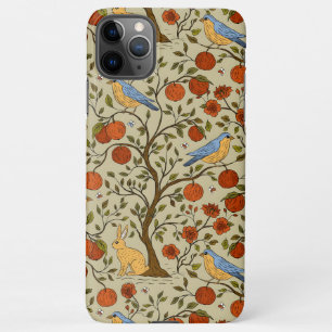 Stylish Orange Apples on Brown Trees Design iPhone 11Pro Max Case