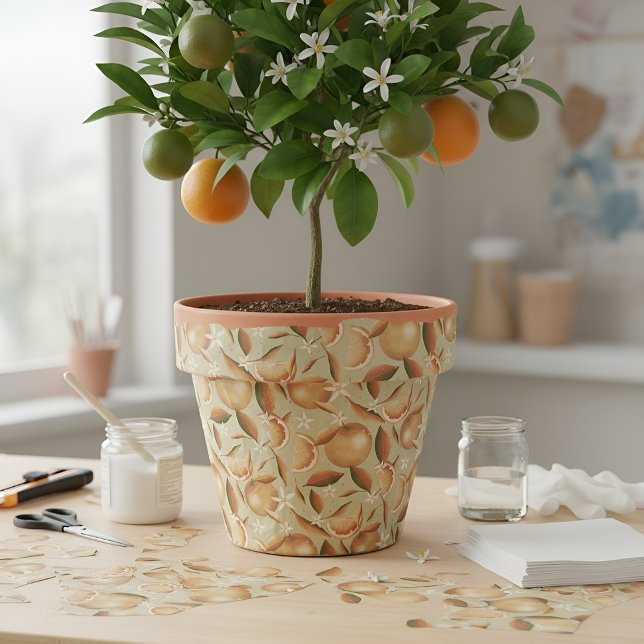 Stylish Orange Grove mint Tissue Paper (Creator Uploaded)