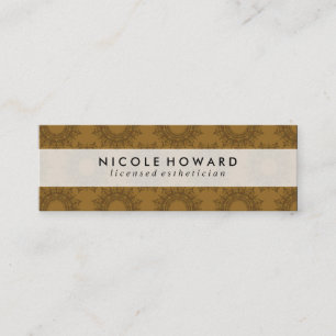 Stylish Ornate Pattern Mini Business Card