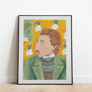 Stylish painterly painter portret   Poster