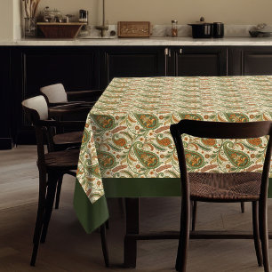 Stylish Paisley Tablecloth – Earthy Boho Decor