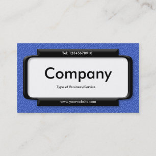 Stylish Panel - Blue Embossed Texture Business Card
