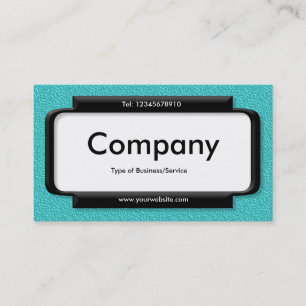 Stylish Panel - Cyan Embossed Texture Business Card
