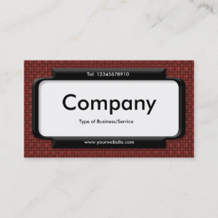 Stylish Panel - Dark Red Fabric Texture Business Card