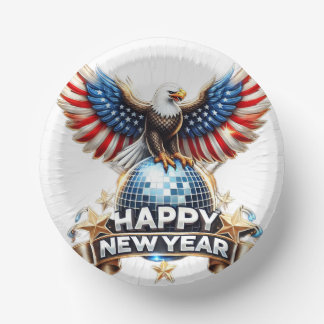 "Stylish Paper Bowls for New Year Celebrations" Plate