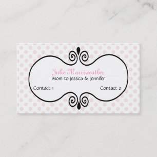 Stylish Paris High Fashion Mummy Calling Card