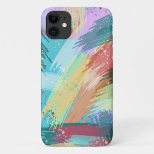 Stylish Pastel Colours Abstract Art iPhone 11 Case