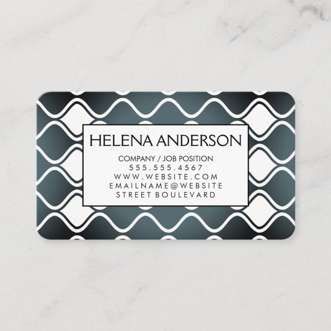 Stylish Pattern Business Card (Front)
