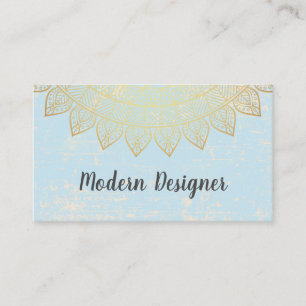 Stylish Pattern (Gold) Business Card