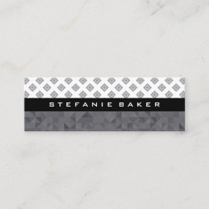 Stylish Patterns Mini Business Card
