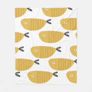 Stylish pear seamless pattern in scandinavian styl fleece blanket