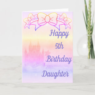 Stylish personalised age and name birthday card