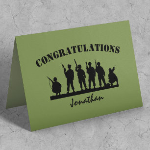Stylish Personalised Army Passing Out Card