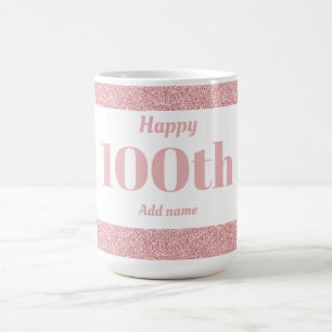 stylish personalised birthday mug gift 100th