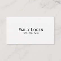 Stylish Personalised Black and White business card