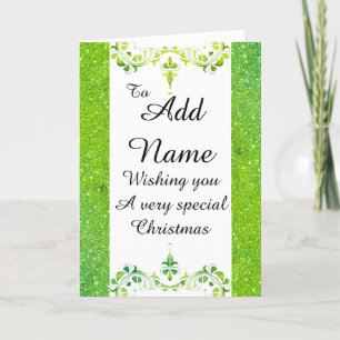 Stylish Personalised Christmas card