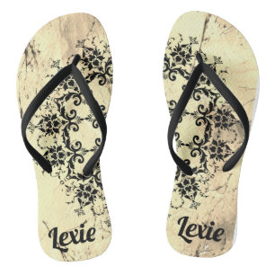 Stylish Personalised Damask Thongs