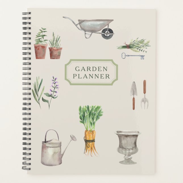 Stylish personalised garden planner  (Front)