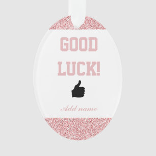 Stylish personalised good luck ornament gift