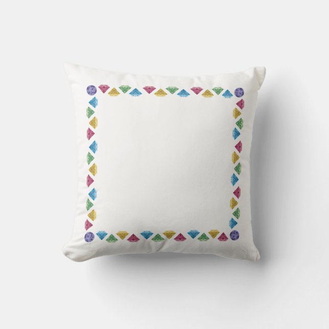 Stylish & Personalised Home Decor – Custom Diamond Cushion (Front)