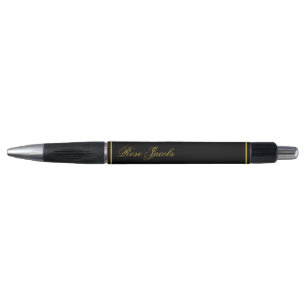 Stylish Personalised Name Black Emmy Pen