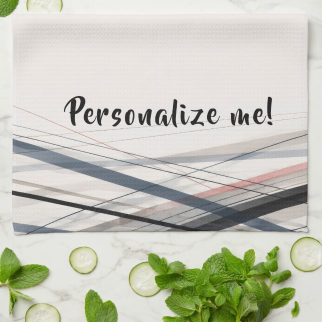 stylish personalizable absorbent kitchen   tea towel (Folded)
