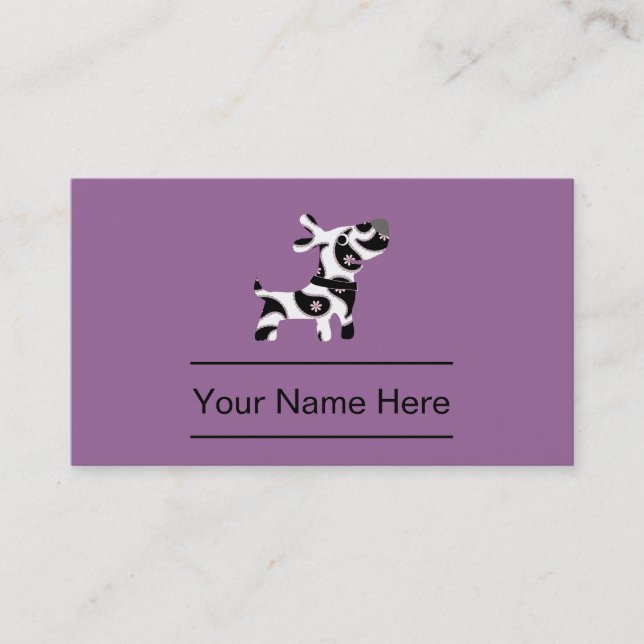 Stylish Pet Care Business Cards (Front)