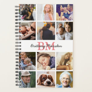 Stylish Photo Collage Monogram 2026 Planner