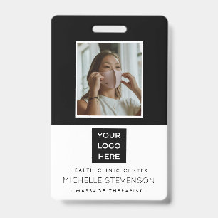 Stylish Photo Employee ID Badge