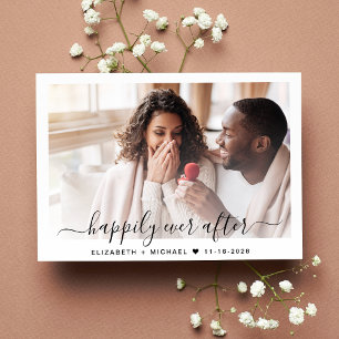Stylish Photo QR Code Wedding Save The Date