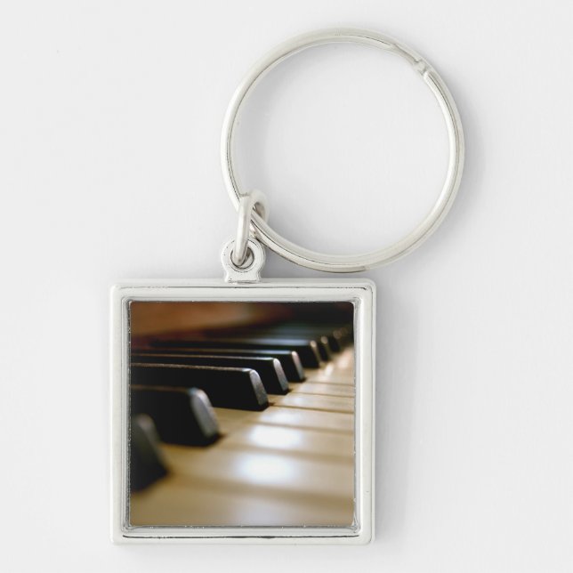 Stylish piano keyboard Music Key Ring (Front)