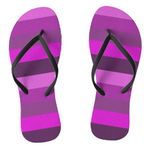 Stylish Pink and purple stripes Pattern Thongs