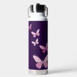 Stylish Pink Butterfly Doodle Kaleidoscope Water Bottle<br><div class="desc">The Stylish Pink Butterfly Doodle Water Bottle is part of the Flower Doodle Pattern Gift Collection. 

For more home and wall decor ideas,  visit www.KBMD3signs.com. For custom design enquiries or assistance with customisation,  reach out to us at info@KBMD3signs.com.</div>