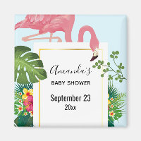 Stylish Pink Flamingo Party Save the Date