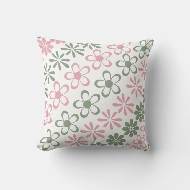 Stylish Pink Flamingo Pillow (Front)