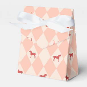 Stylish Pink Harleqiun Horse Pattern Favour Box
