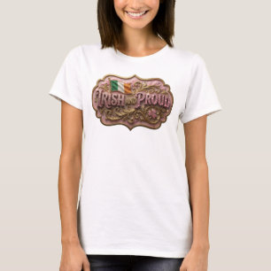 Stylish Pink IRISH AND PROUD Tee