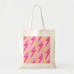 Stylish Pink Lightning Tote Bag for Everyday Use
