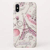 Stylish Pink Paris Eiffel Tower