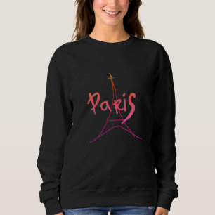 Stylish Pink / Purple Paris Sweatshirt